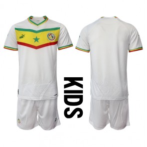 Senegal kläder Barn VM 2022 Hemmatröja Kortärmad (+ korta byxor)